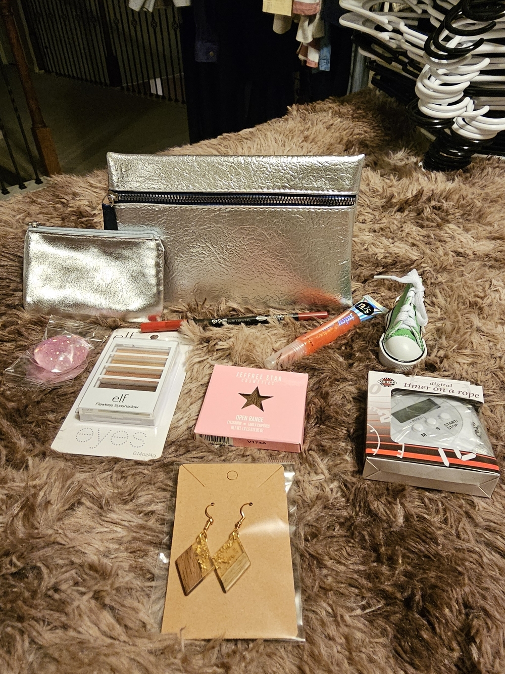 Metallic Silver Cosmetic Bundle
